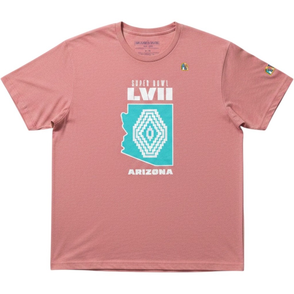 Super Bowl LVII Arizona 2023 T-Shirt Bella Canvas Heather Salmon 2XL NFL Swag